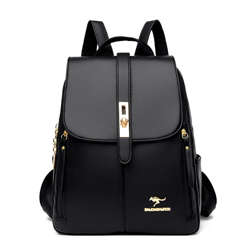 Sac à Dos en Cuir Femme Noir | Sofia