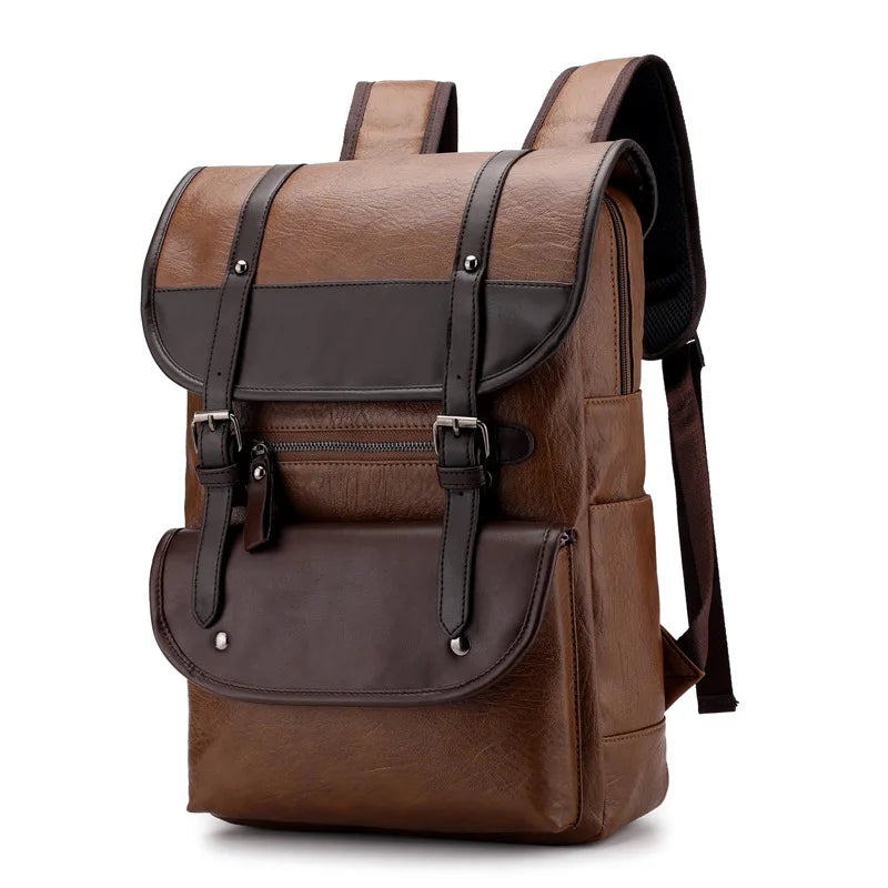Sac à Dos Homme Cuir Marron Foncé  | Alex
