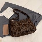 Sac bandoulière doux spacieux - Leopard