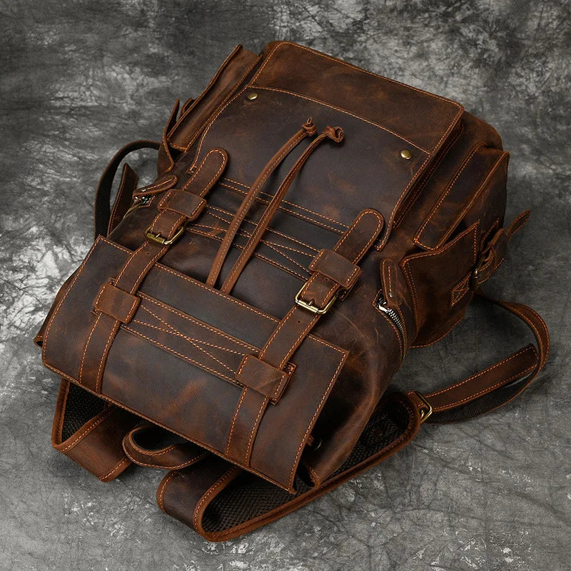 Sac à Dos Cuir Homme Marron | Bastien