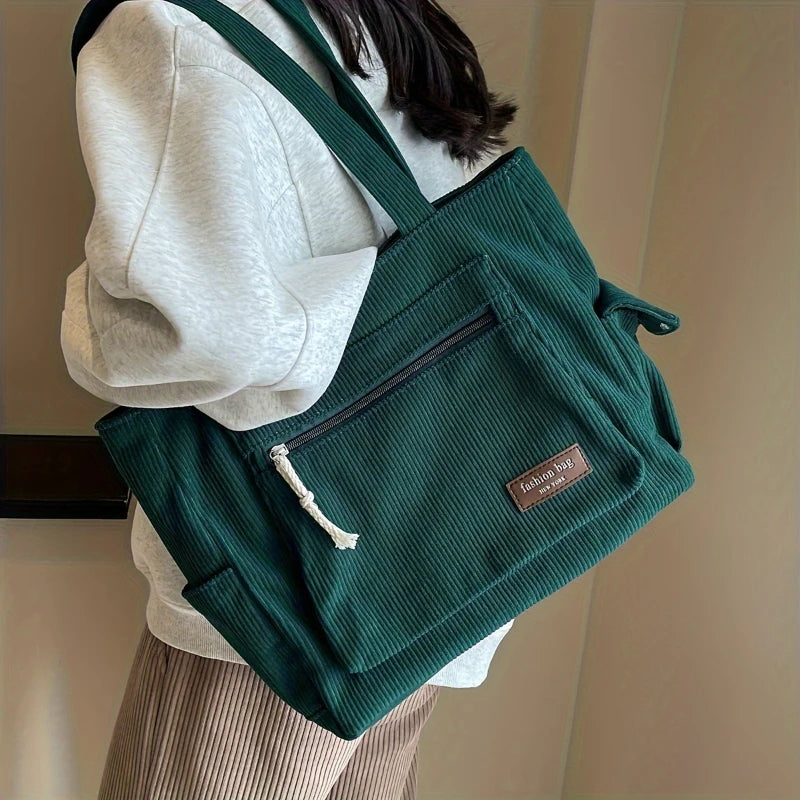 Sac bandoulière multi-poches grande capacité - Aline