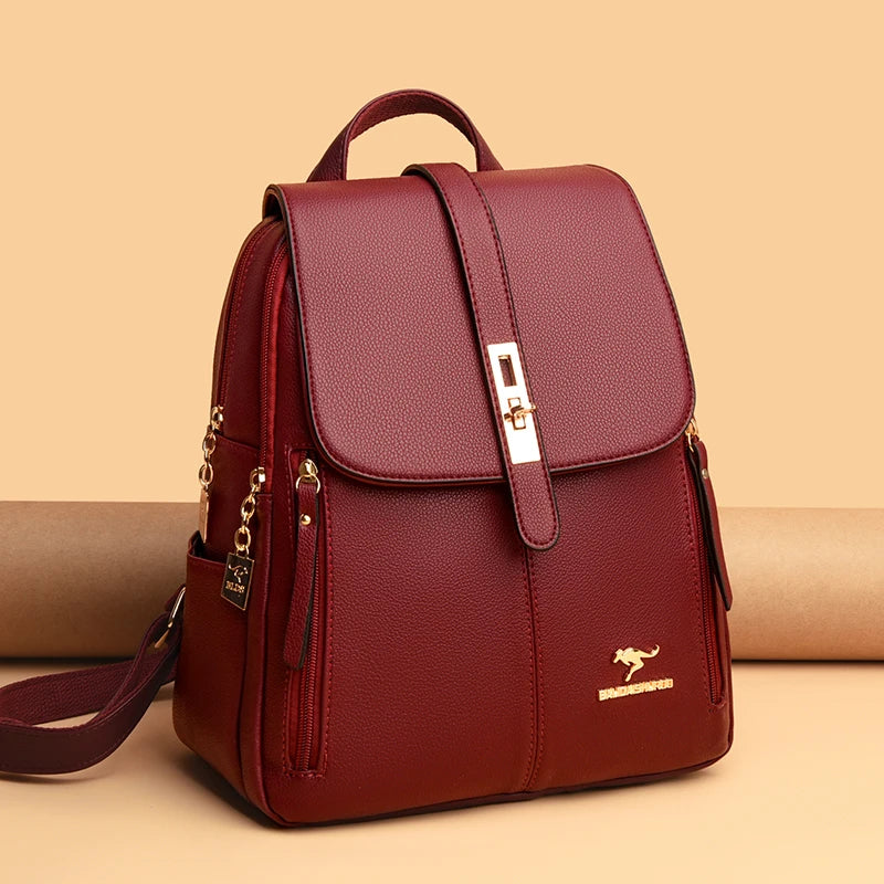 Sac à Dos en Cuir Femme Noir | Sofia