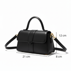 Sac bandoulière femme en similicuir carré élégant - Tina