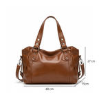 Sac bandoulière femme en similicuir souple grande capacité - Aurelia