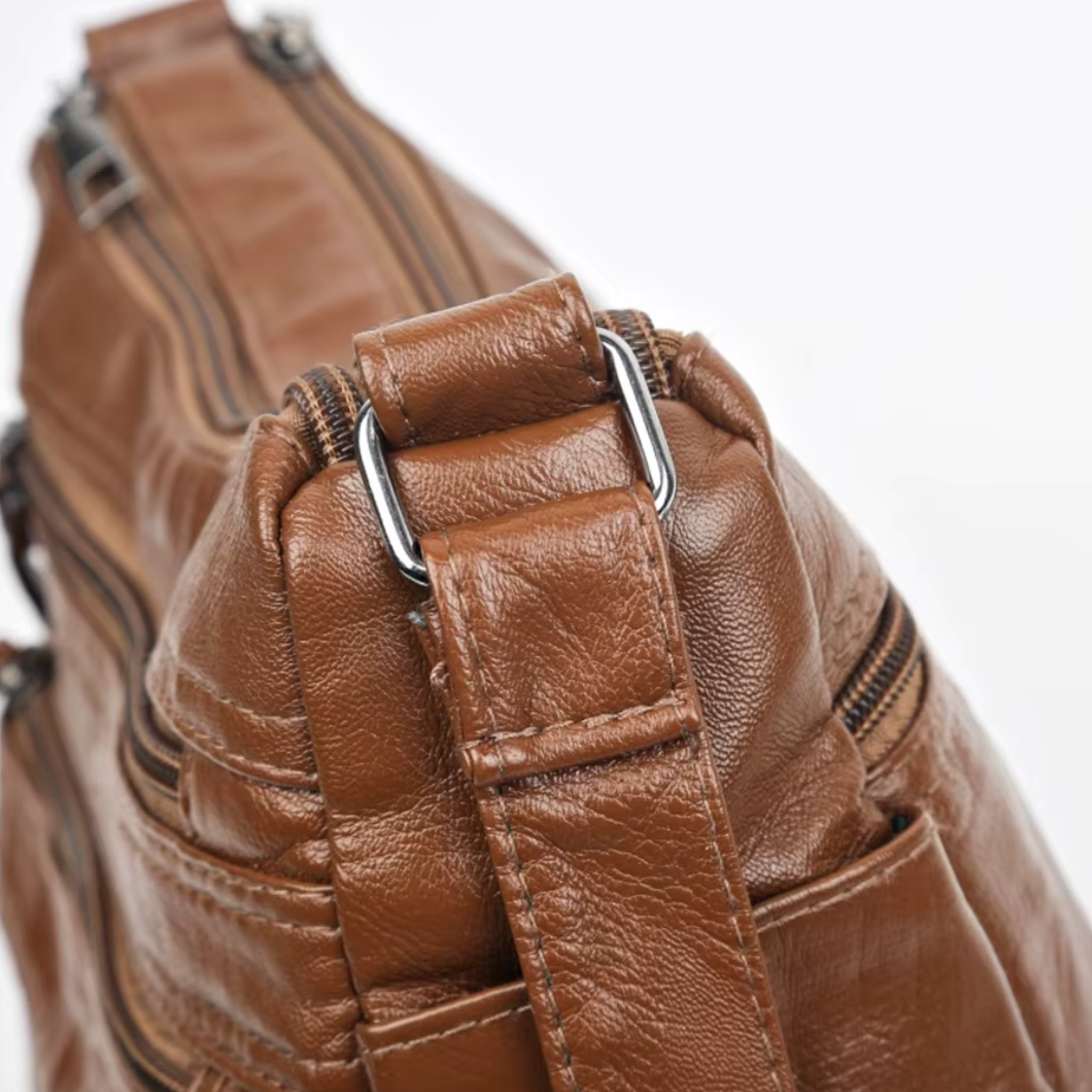 Sac Bandoulière Femme Vintage Multi-Poches - Lyne