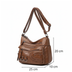 Sac Bandoulière Femme Vintage Multi-Poches - Lyne