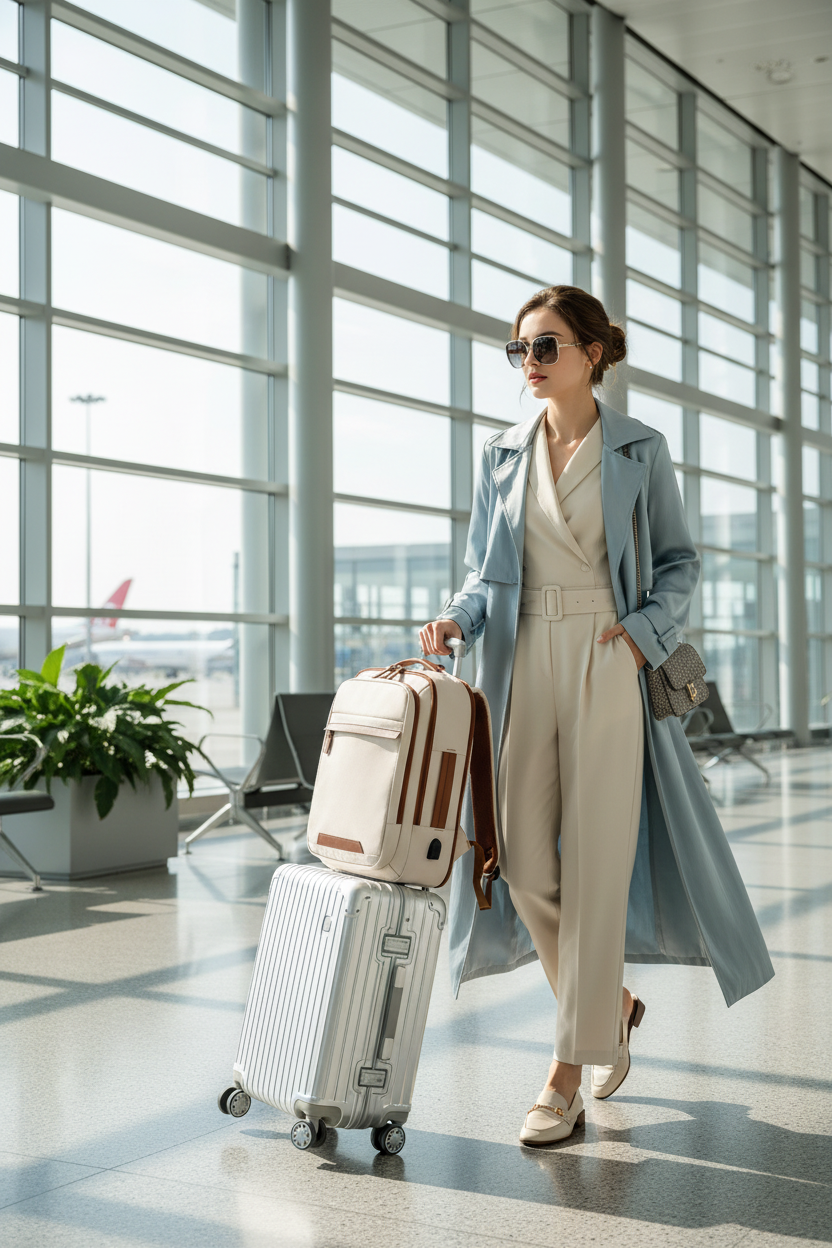 Aéroport beige femme
