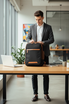 Bureau noir homme