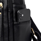 Sac à Dos en Cuir Femme Noir | Sofia