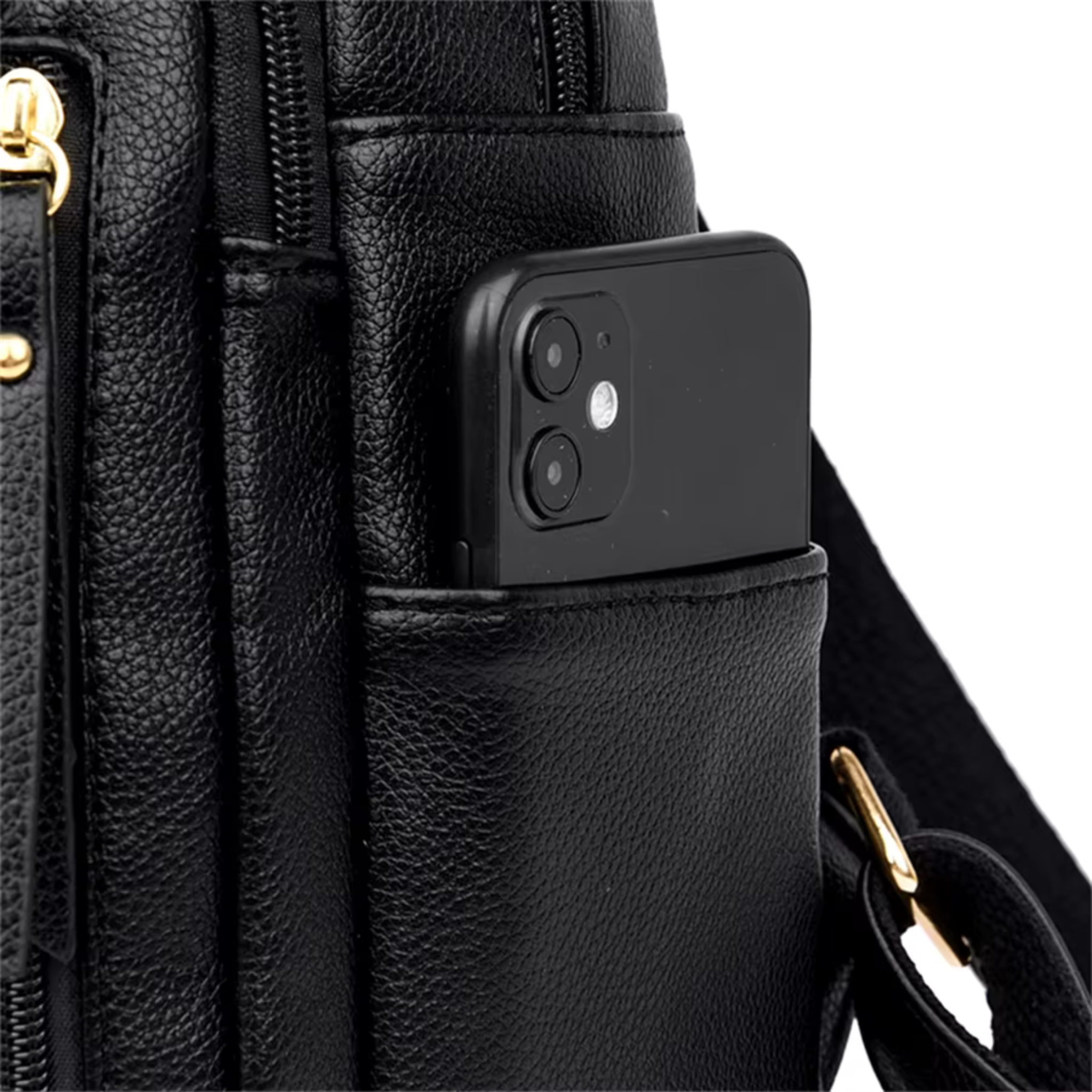 Sac à Dos en Cuir Femme Noir | Sofia