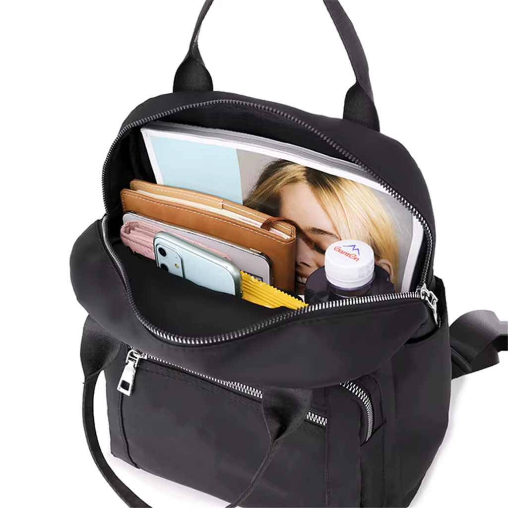 Sac à Dos Femme Grande Capacité Noir | Léa