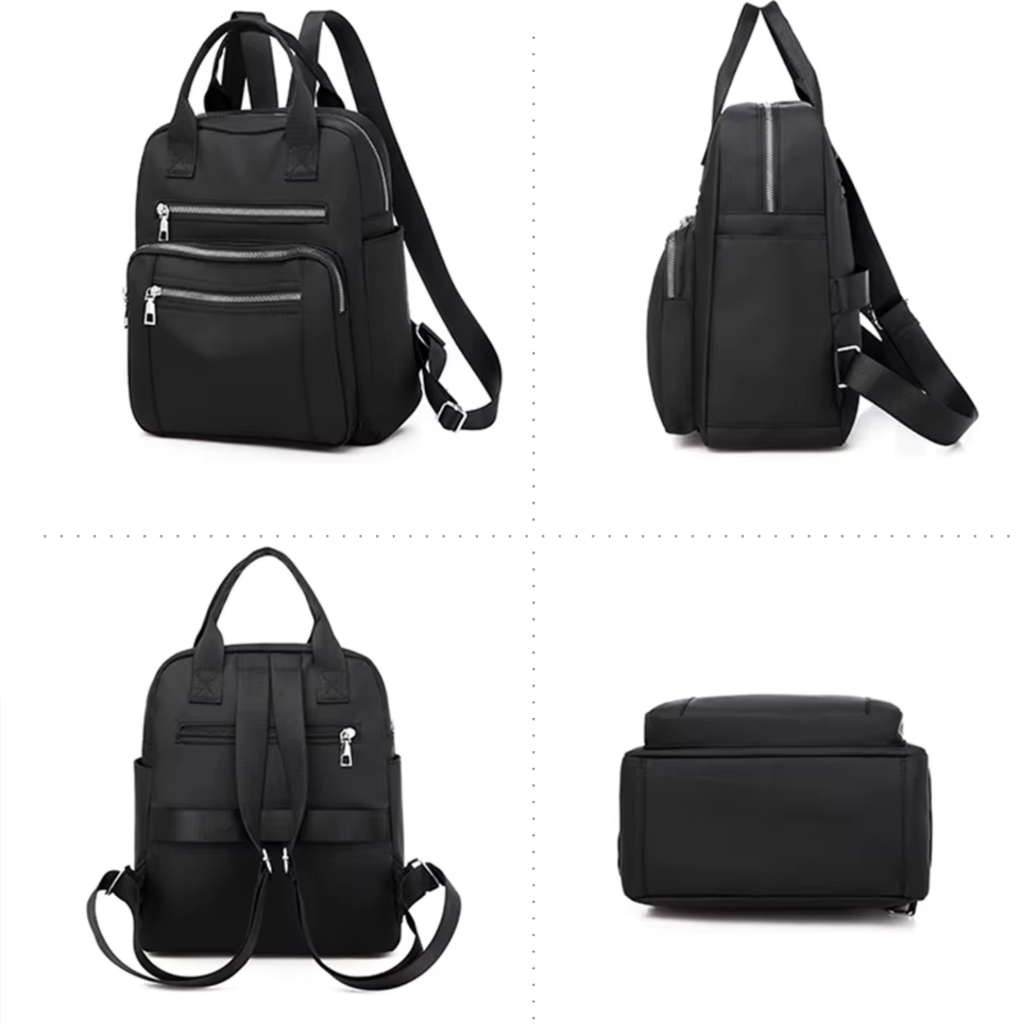 Sac à Dos Femme Grande Capacité Noir | Léa