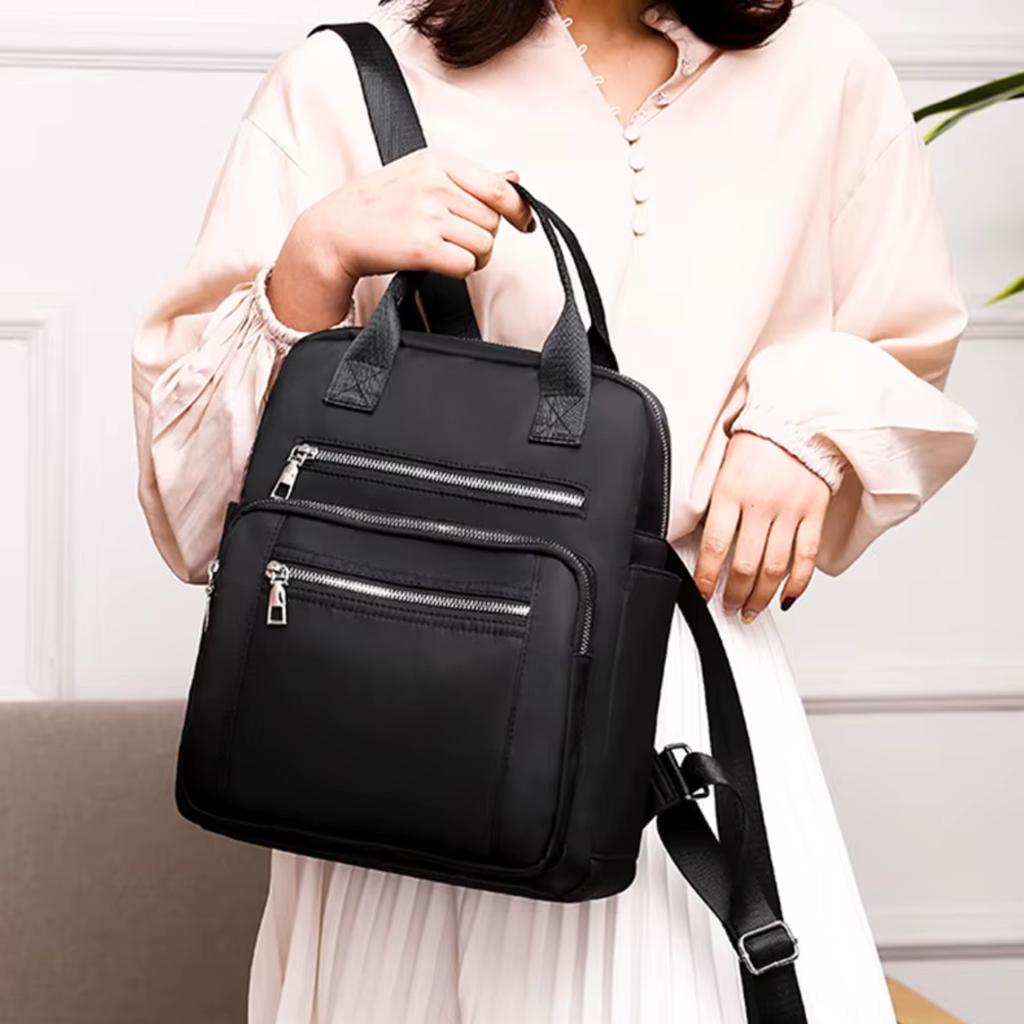 Sac à Dos Femme Grande Capacité Noir | Léa