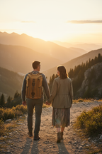 Couple montagne