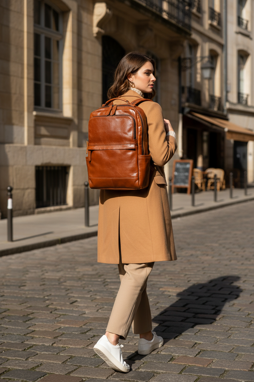 Femme - Sac cognac