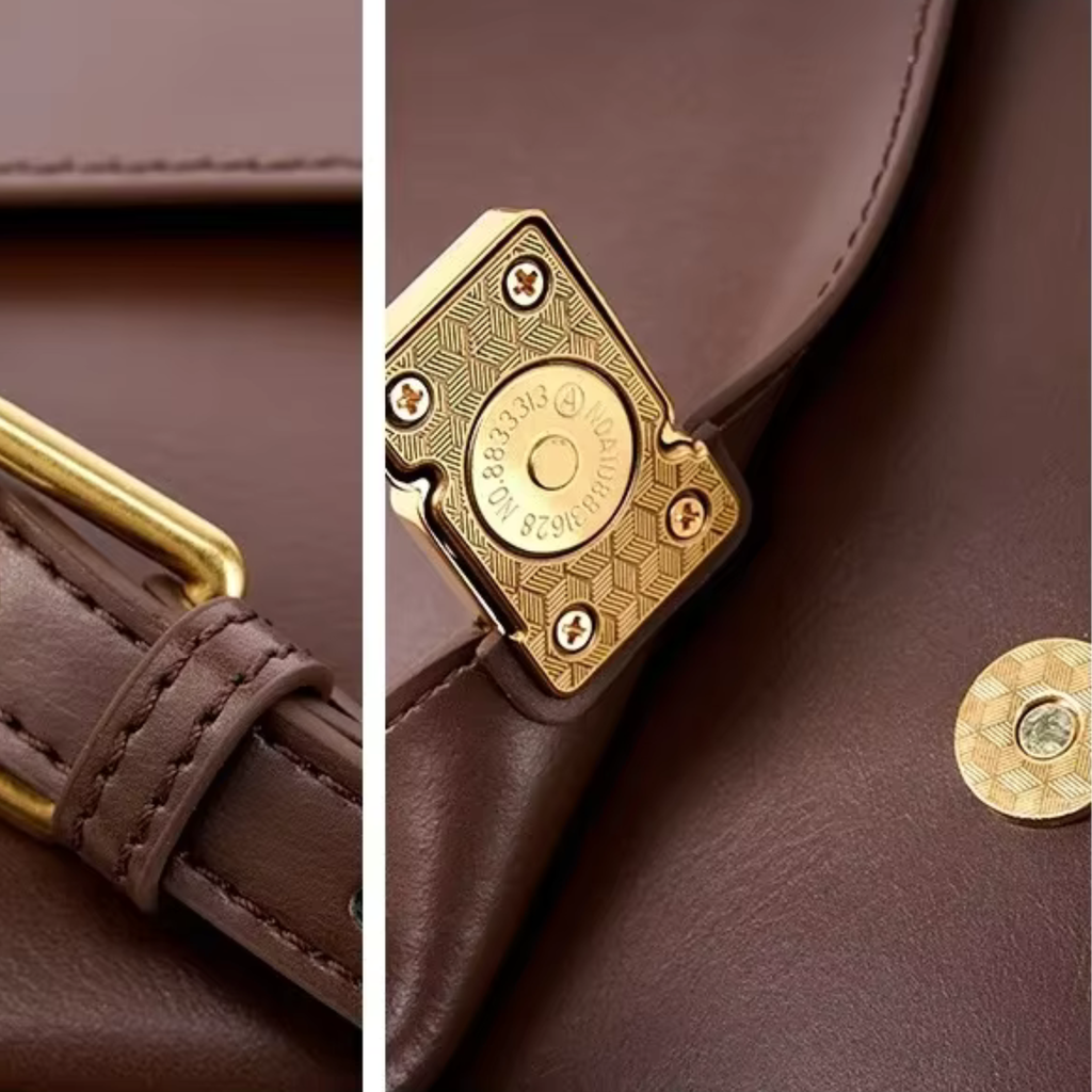 Mini sac bandoulière en similicuir carré - Livia