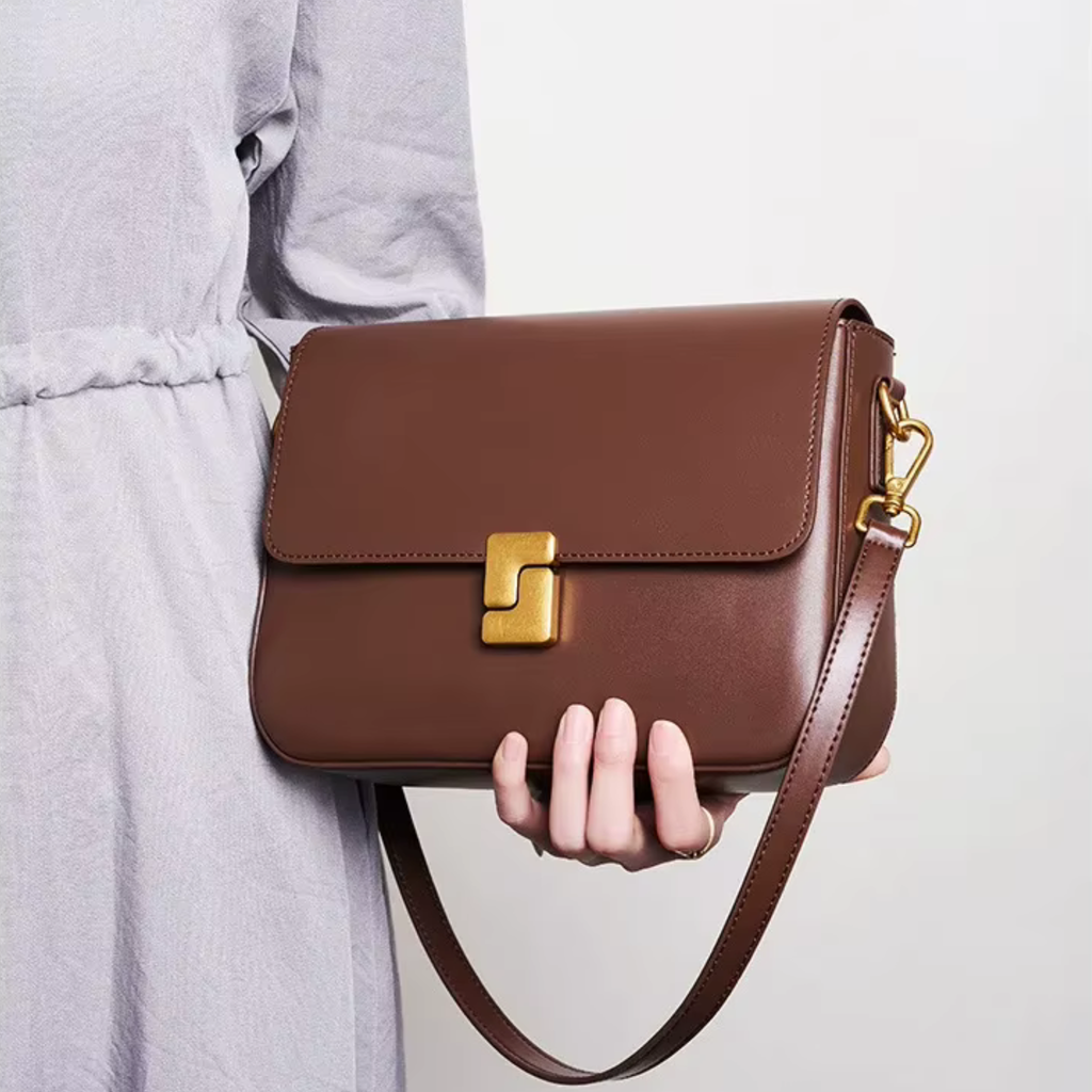 Mini sac bandoulière en similicuir carré - Livia