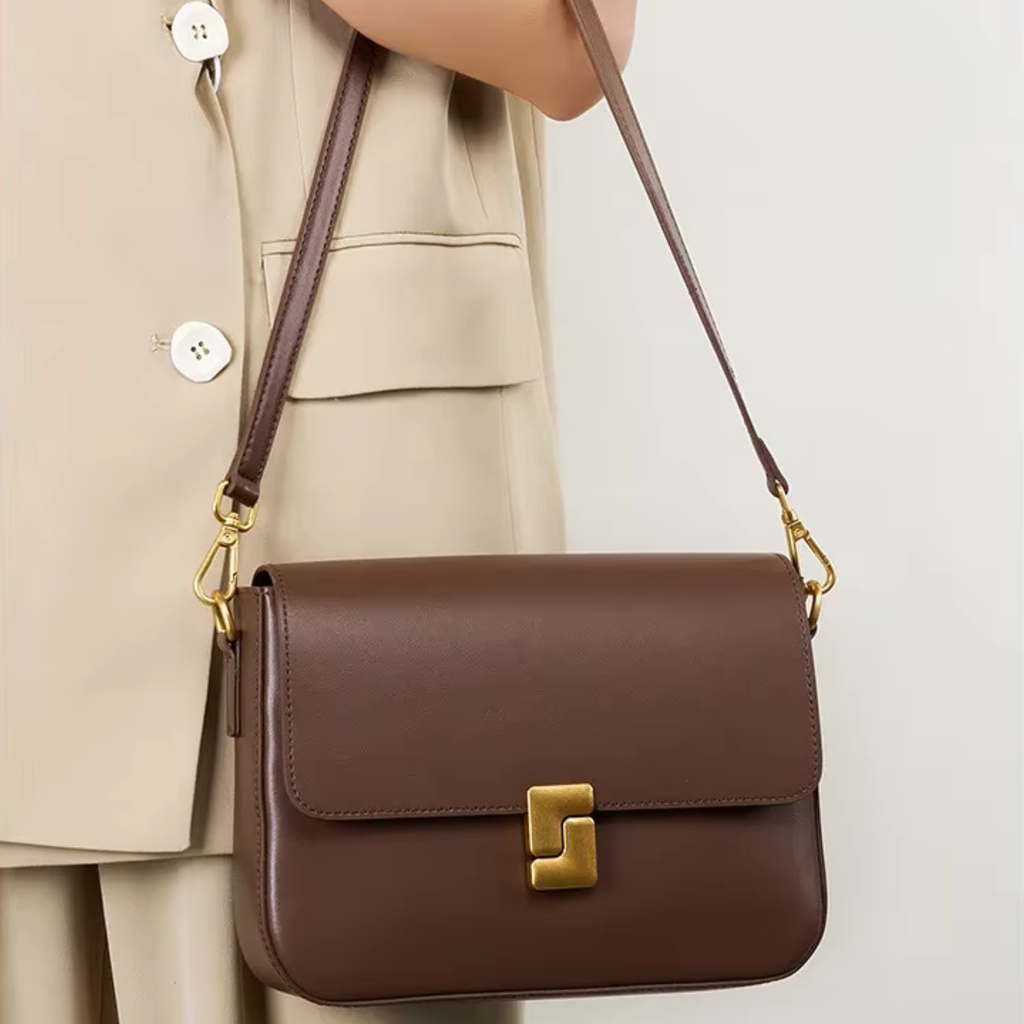 Mini sac bandoulière en similicuir carré - Livia