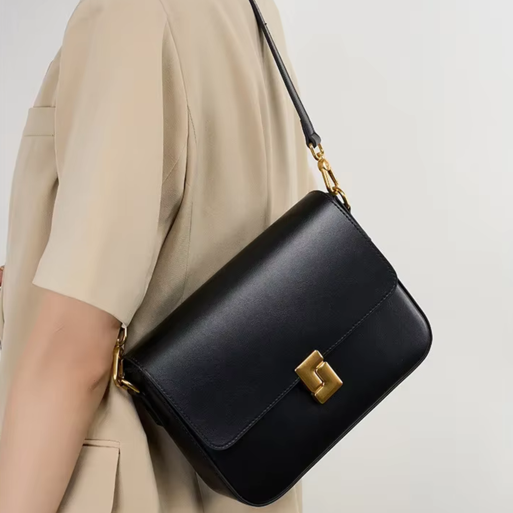 Mini sac bandoulière en similicuir carré - Livia