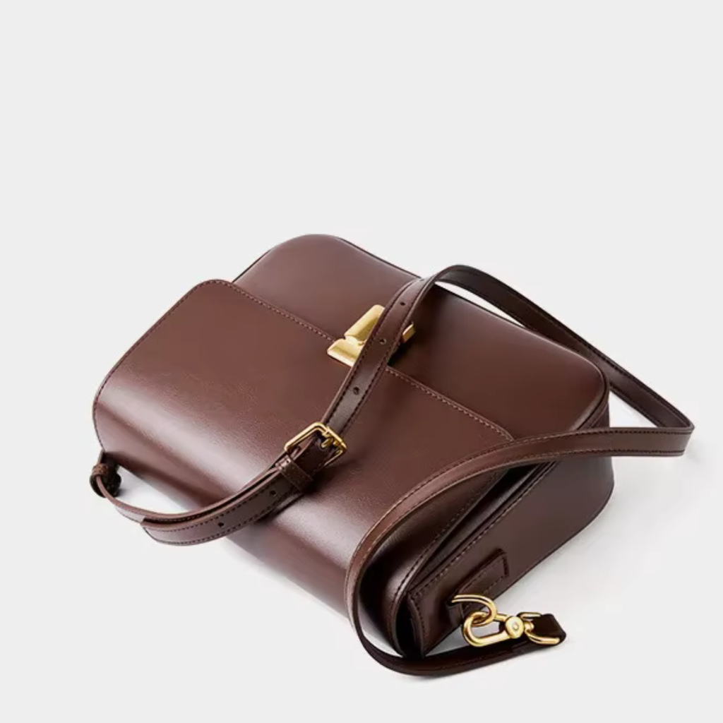 Mini sac bandoulière en similicuir carré - Livia