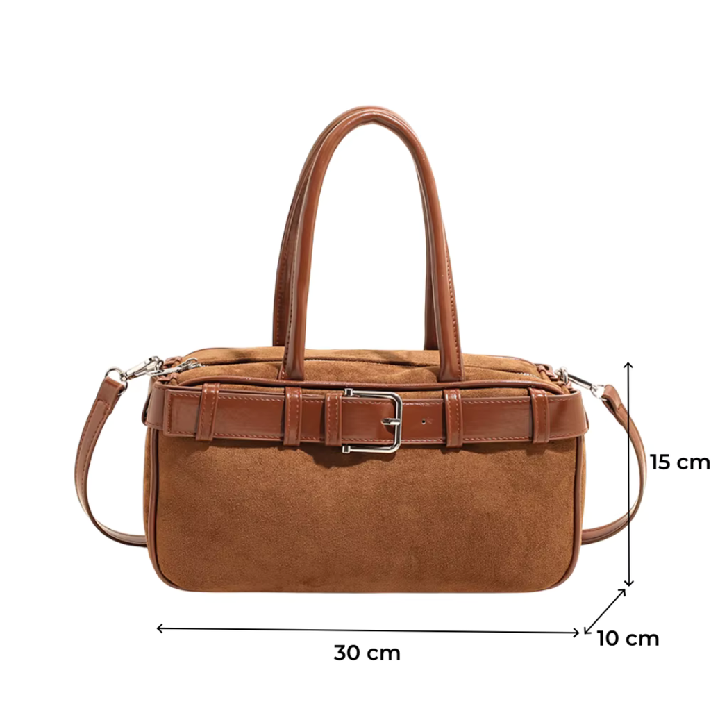 Sac bandoulière femme vintage en similicuir grande capacité - Liora