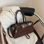 Sac bandoulière femme vintage en similicuir grande capacité - Liora