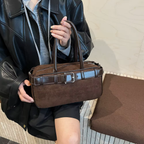 Sac bandoulière femme vintage en similicuir grande capacité - Liora