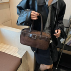 Sac bandoulière femme vintage en similicuir grande capacité - Liora