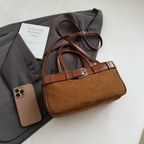 Sac bandoulière femme vintage en similicuir grande capacité - Liora