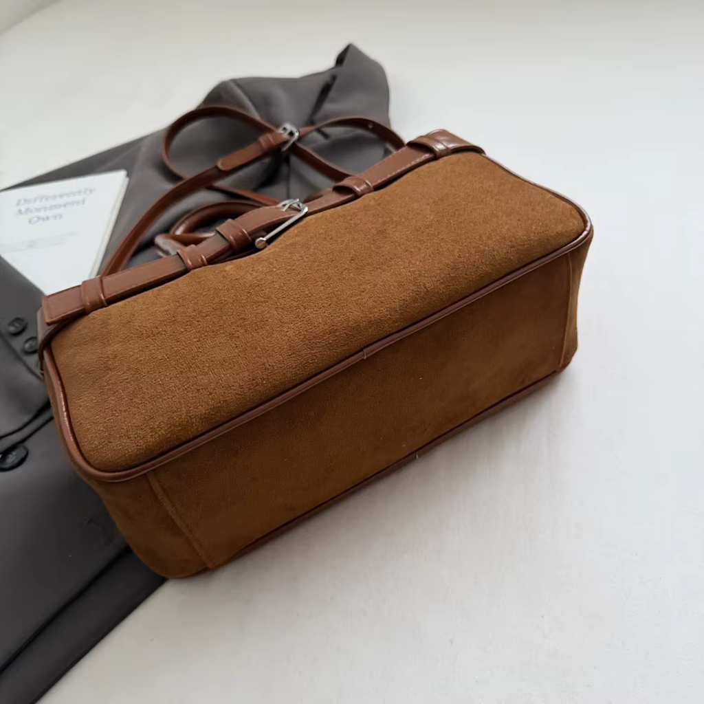 Sac bandoulière femme vintage en similicuir grande capacité - Liora
