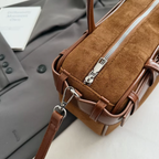 Sac bandoulière femme vintage en similicuir grande capacité - Liora