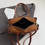 Sac bandoulière femme vintage en similicuir grande capacité - Liora