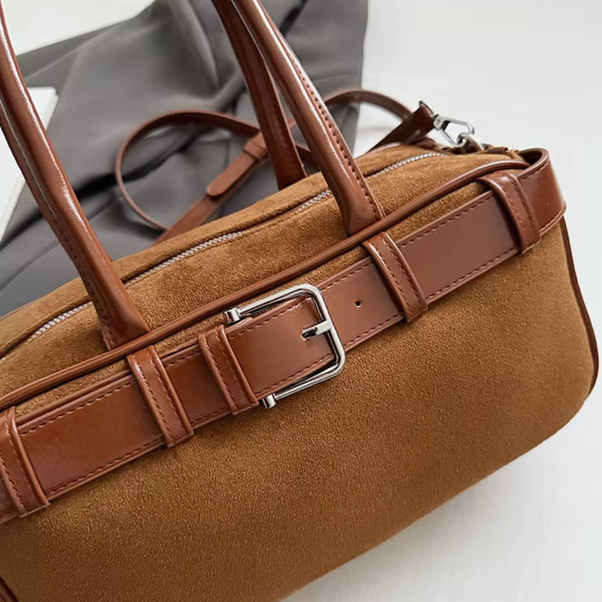 Sac bandoulière femme vintage en similicuir grande capacité - Liora
