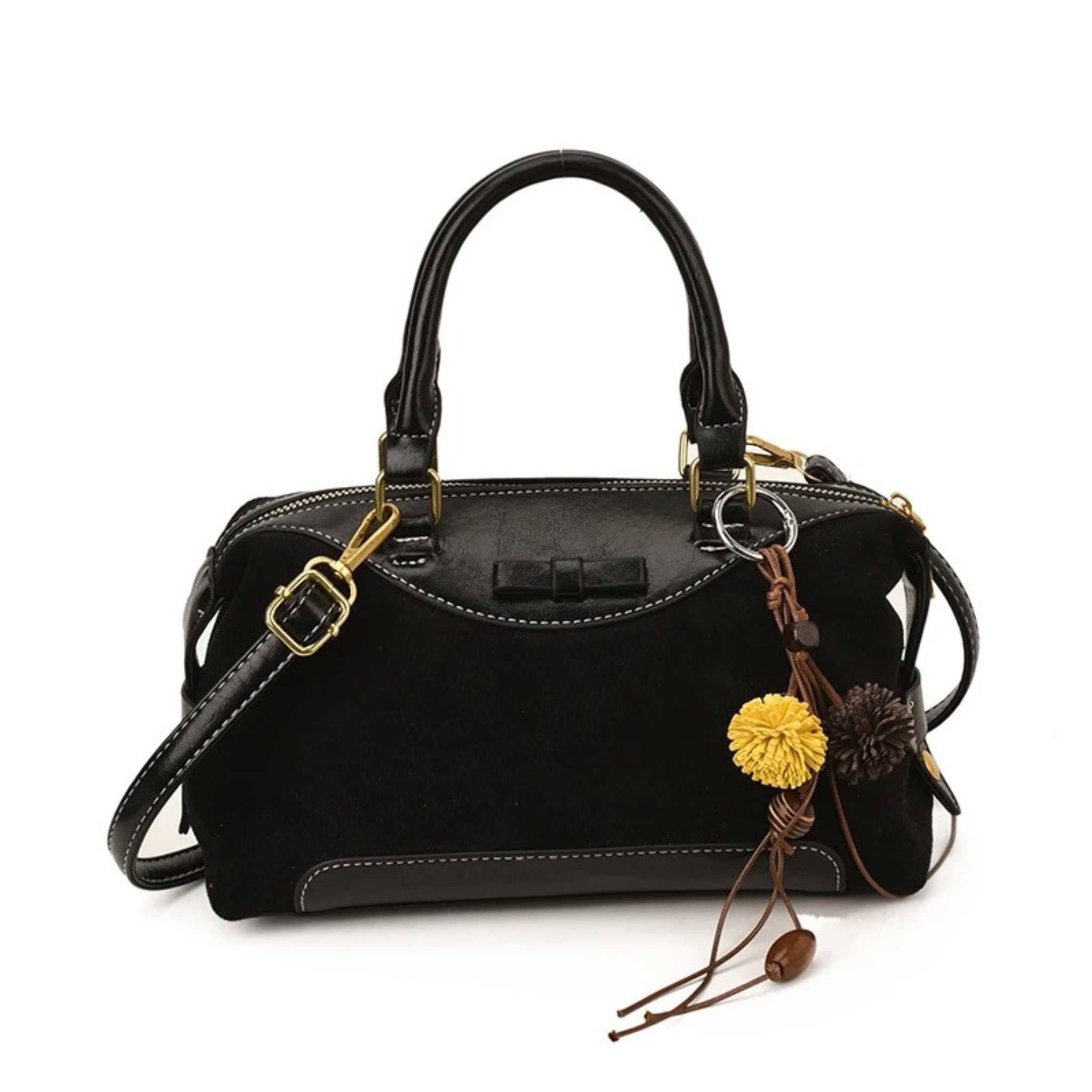 Sac bandoulière femme en similicuir compact - Sienna