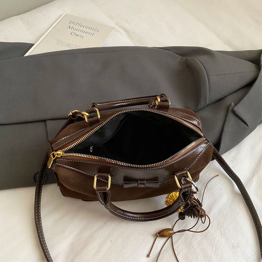 Sac bandoulière femme en similicuir compact - Sienna
