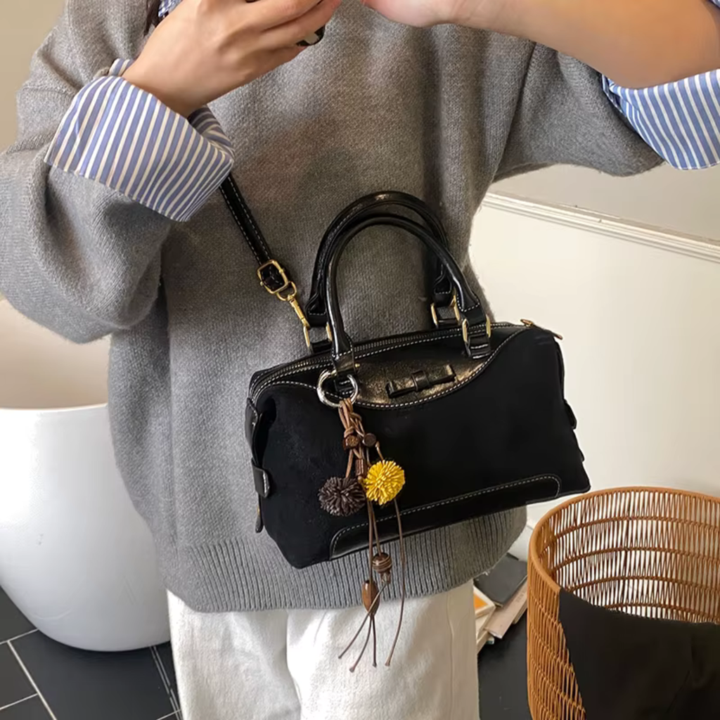 Sac bandoulière femme en similicuir compact - Sienna