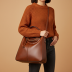 Hobo marron pull rouille