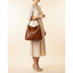 Hobo marron robe crème