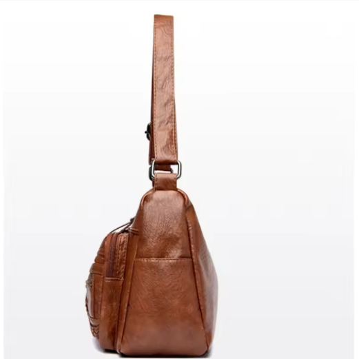 Sac Bandoulière Femme Vintage Multi-Poches - Lyne