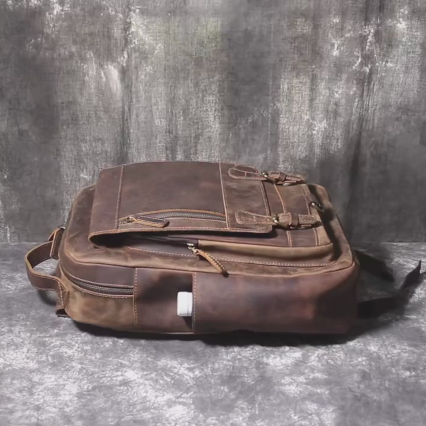 Sac à Dos Cuir Homme Café | Bastien II
