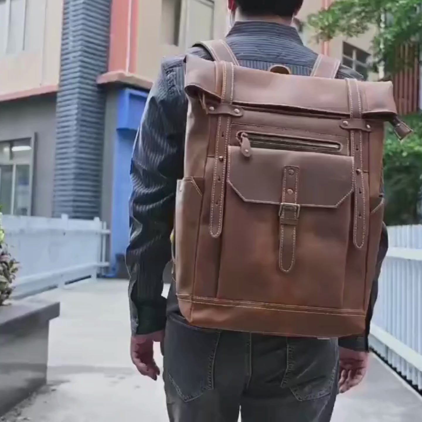 Sac à Dos Cuir Homme Marron Vintage | Arthur