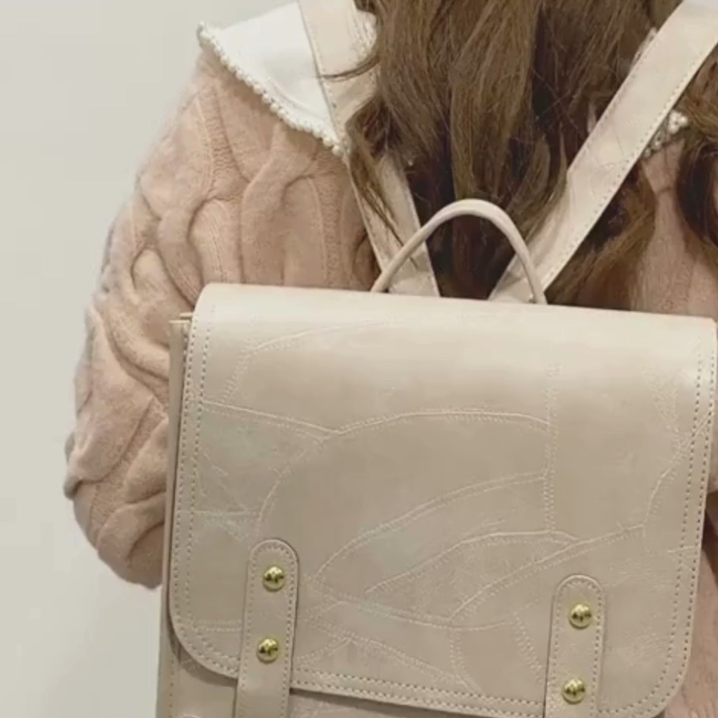 Sac à Dos Femme Élégant Marron | Iris