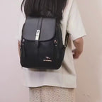 Sac à Dos en Cuir Femme Noir | Sofia