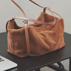 Sac a main femme en cuir bandoulière souple grand format - Lyne