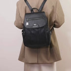 Sac à Dos en Cuir Pour Femme Noir | Camille
