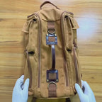 Sac à Dos Vintage Toile Homme Femme Marron | Axel