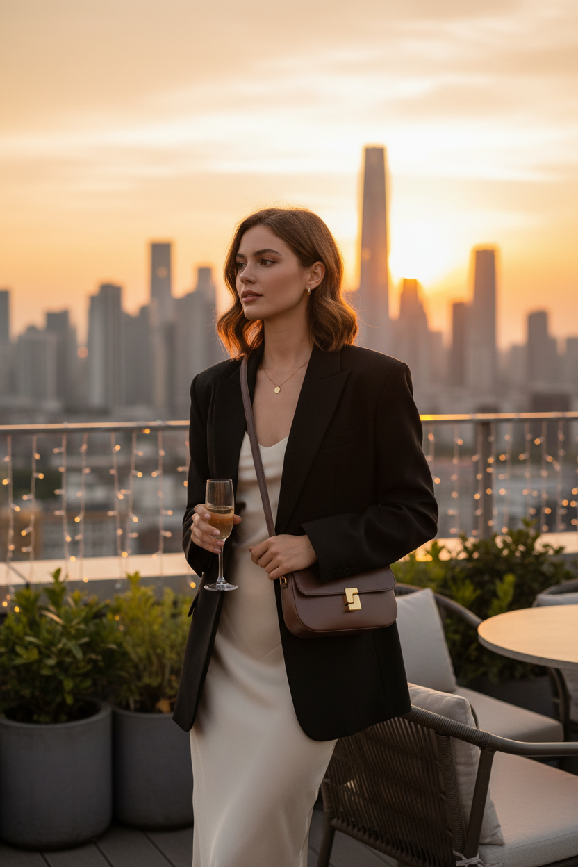 Rooftop sunset