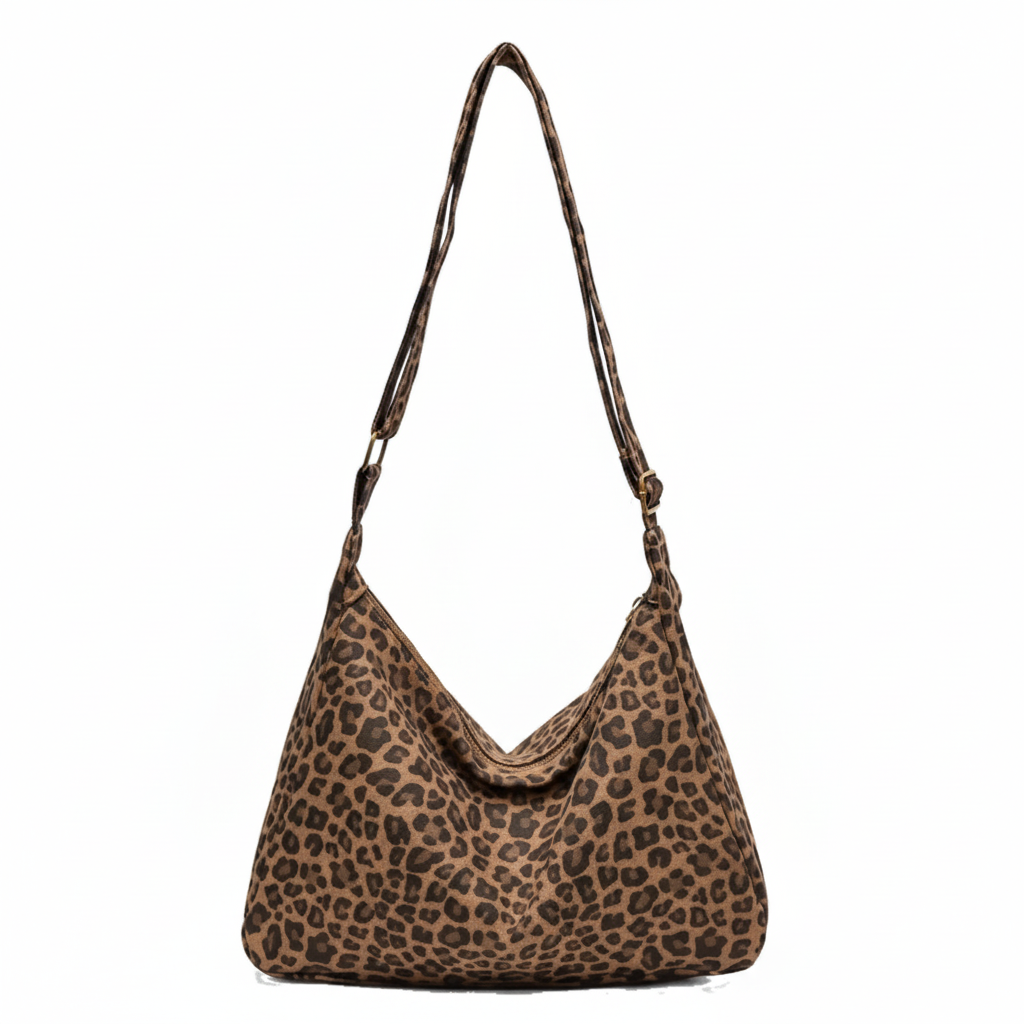 Sac avec motif léopard clair