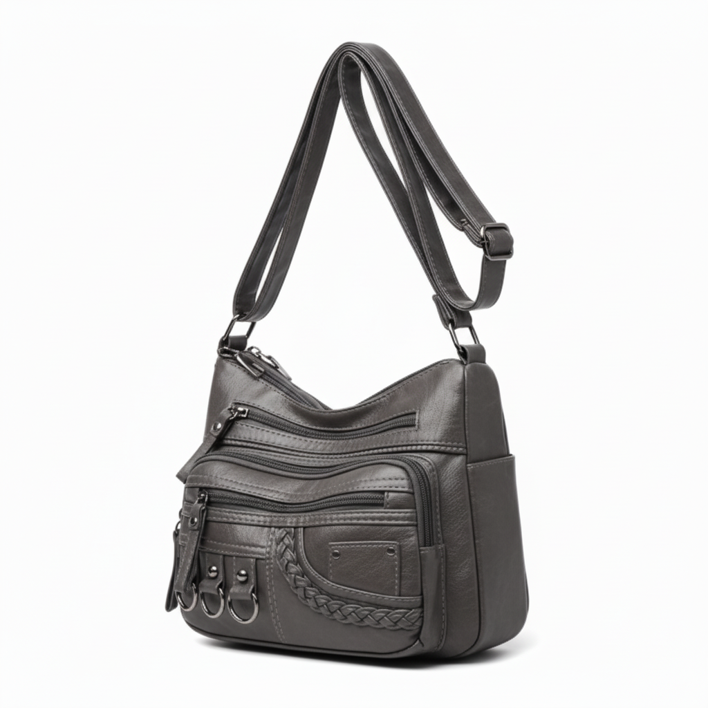 Sac bandoulière gris