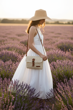 Sac beige lavande